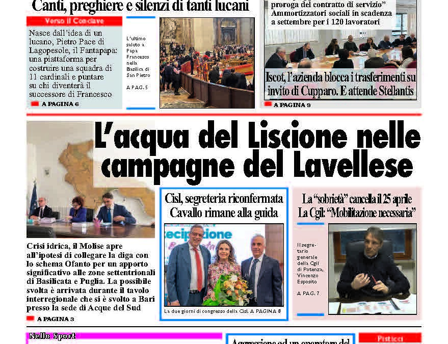 Venerdì 25 aprile 2025