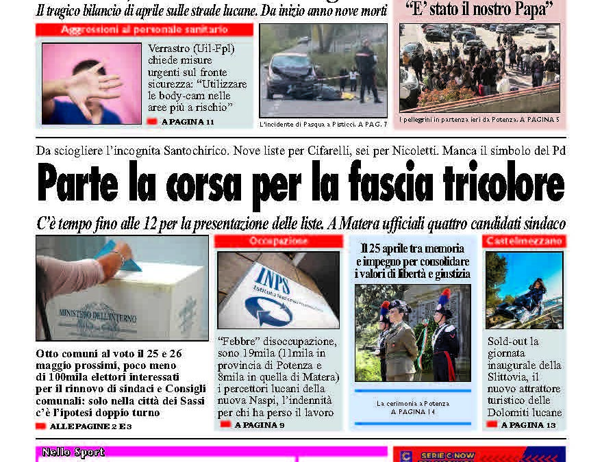 Sabato 26 aprile 2025
