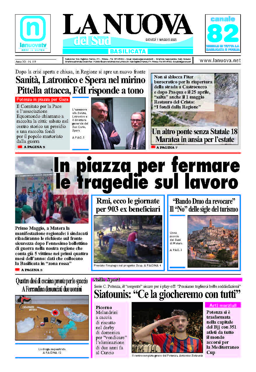 Giovedì 1 Maggio 2025