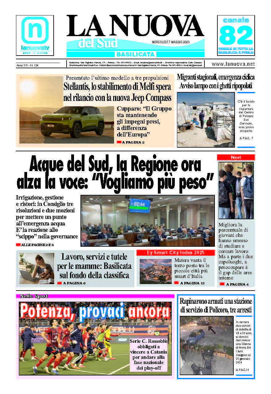 Mercoledì 7 maggio 2025