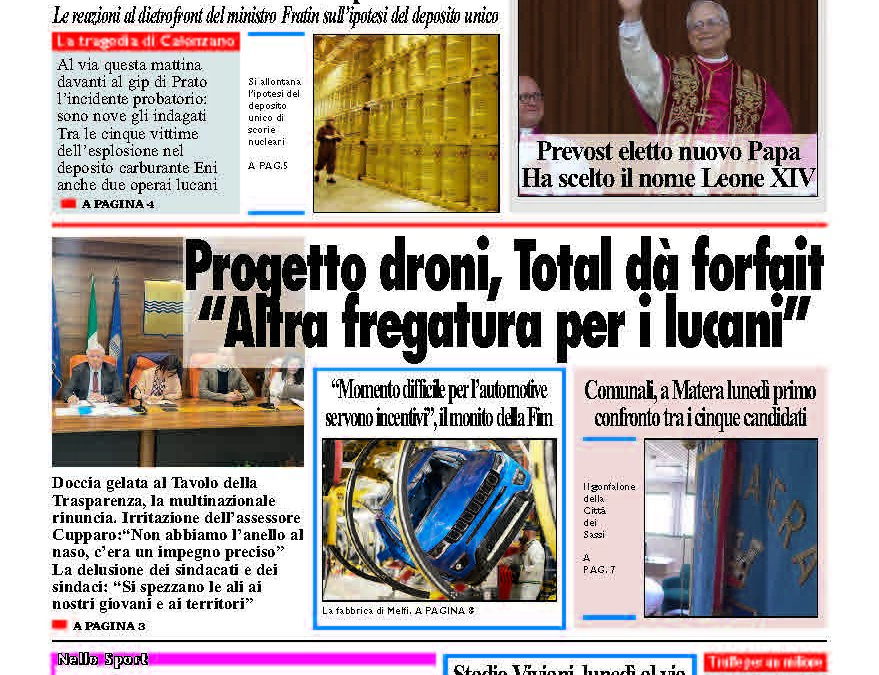 Venerdì 9 maggio 2025