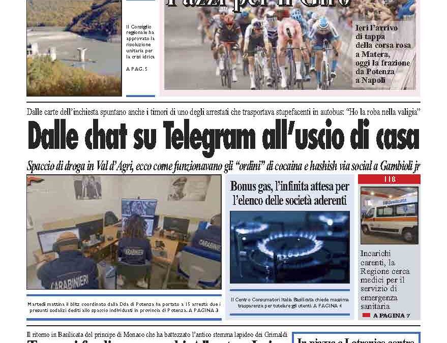 Giovedì 15 maggio 2025