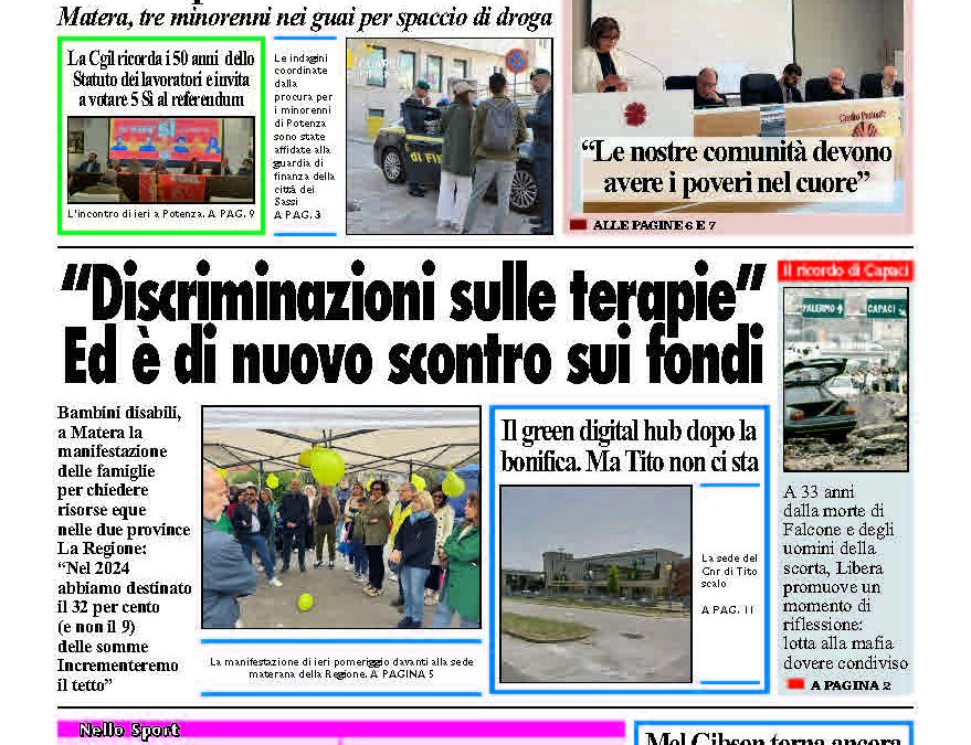 Mercoledì 21 maggio 2025