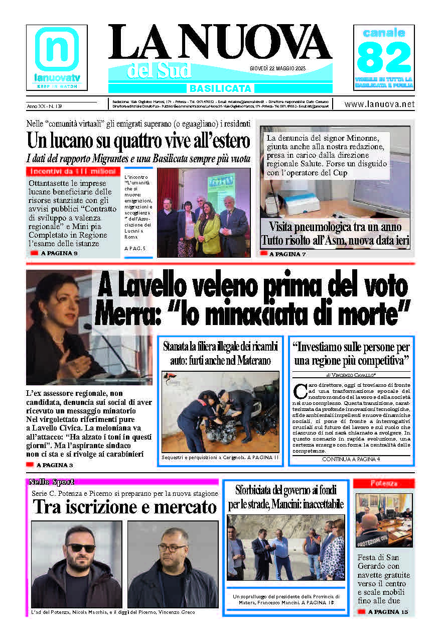 Venerdì 23 maggio 2025
