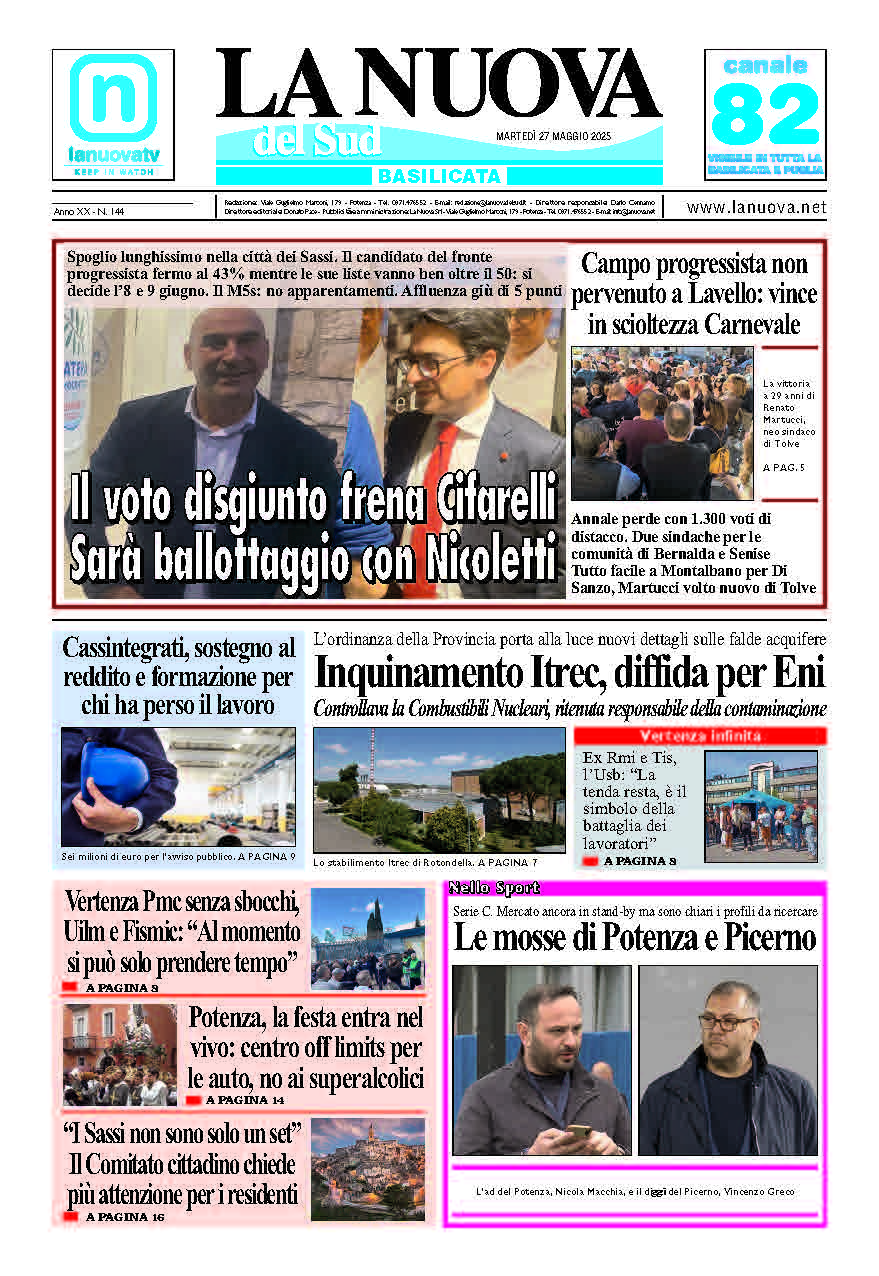 Martedì 27 maggio 2025
