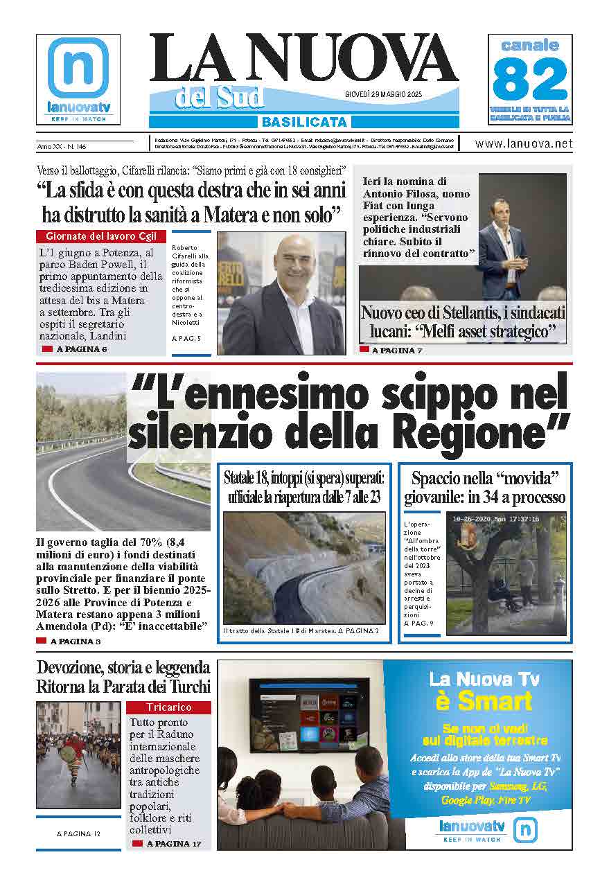 Giovedì 29 maggio 2025