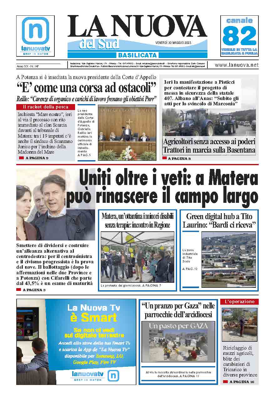Venerdì 30 maggio 2025