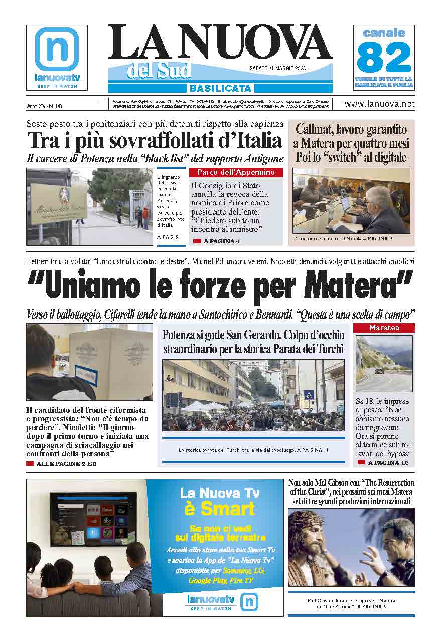 Sabato 31 maggio 2025