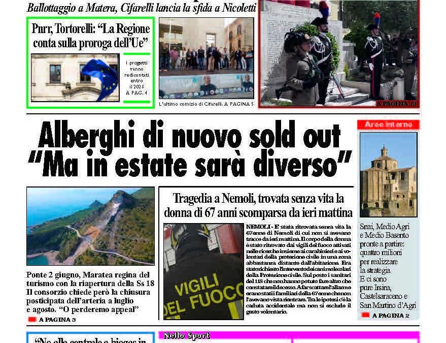 Martedì 3 giugno 2025