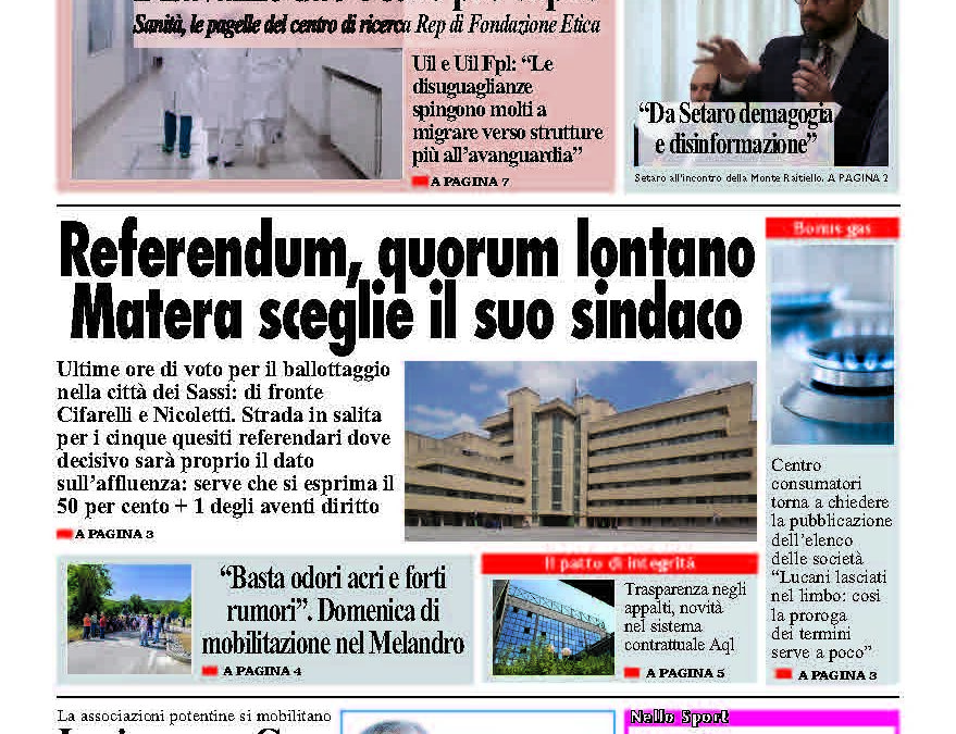 Lunedì 9 giugno 2025