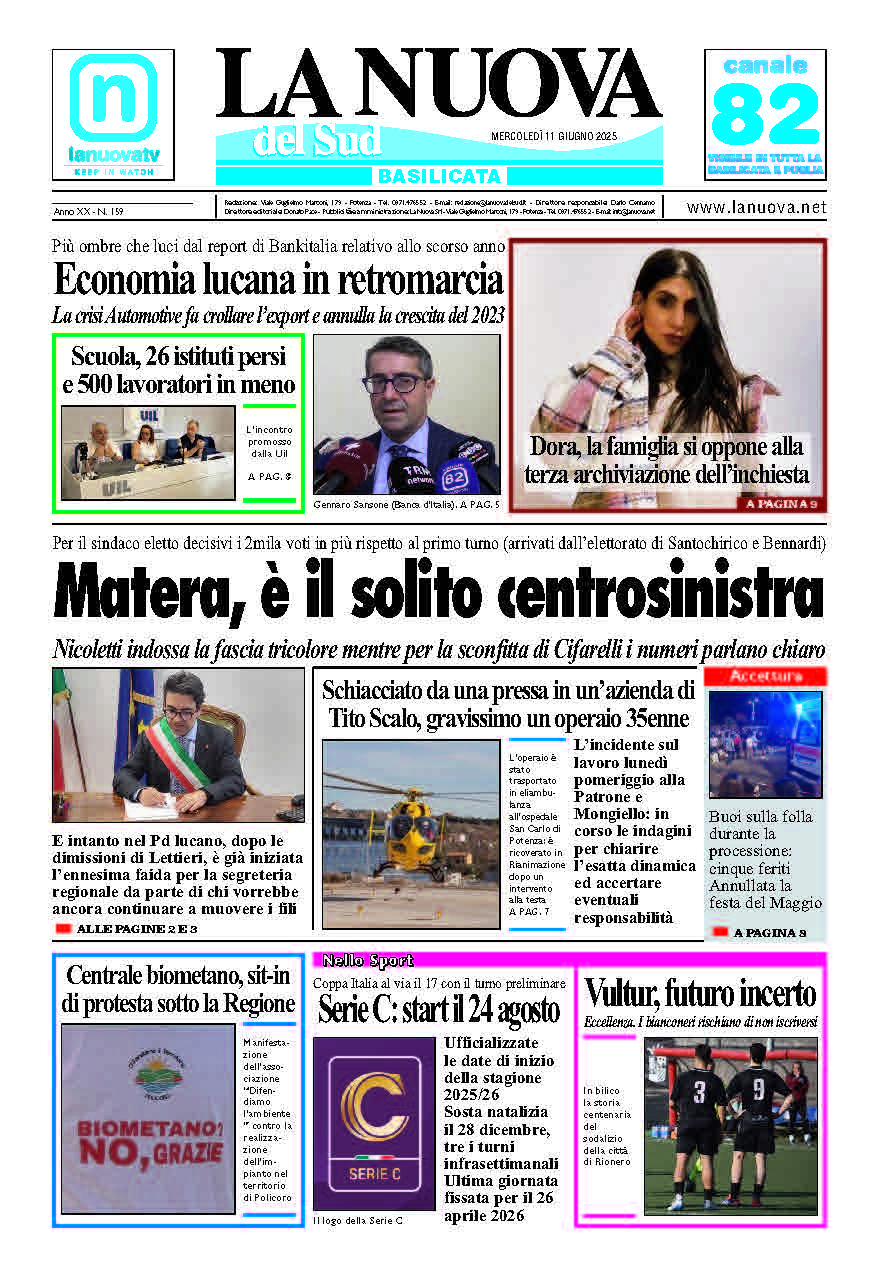 Mercoledì 11 giugno 2025