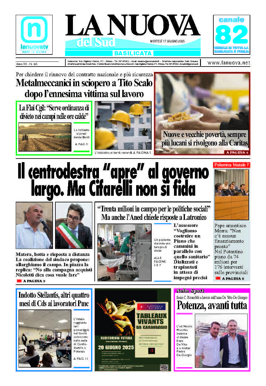 Martedì 17 giugno 2025