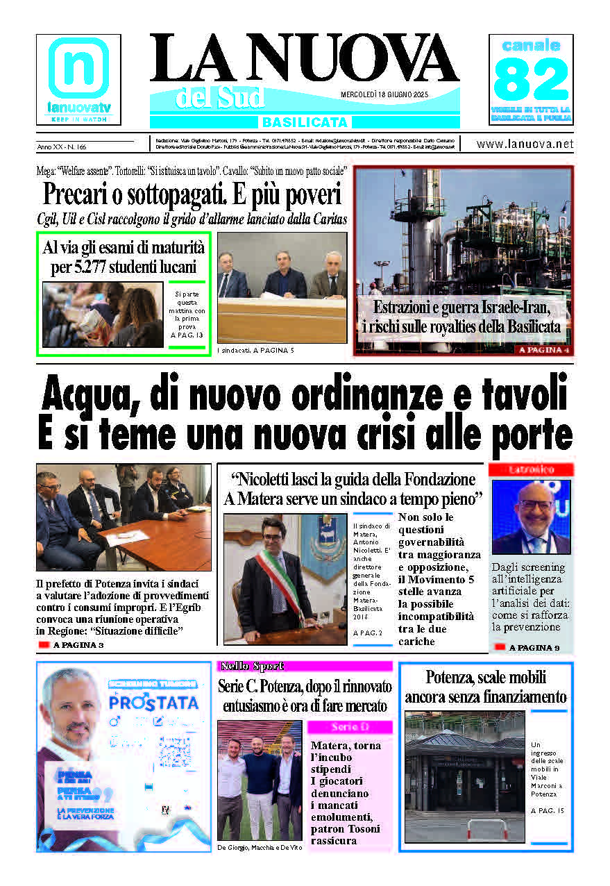 Mercoledì 18 giugno 2025