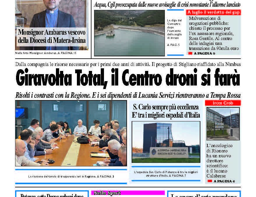Giovedì 19 giungo 2025