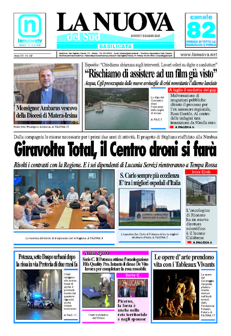 Giovedì 19 giungo 2025