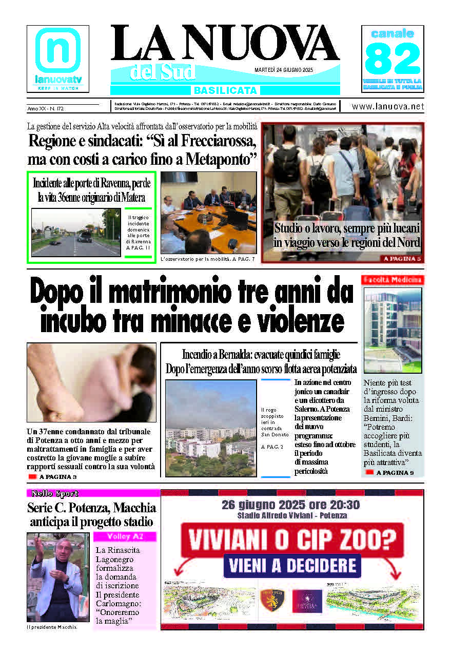 Martedì 24 giugno 2025