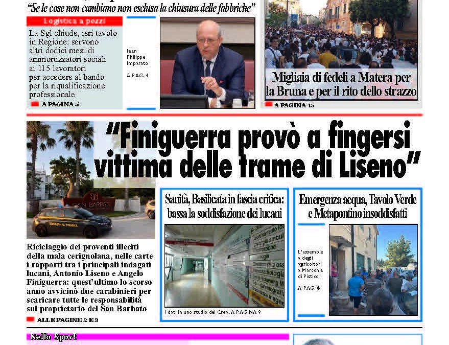 Giovedì 3 luglio 2025