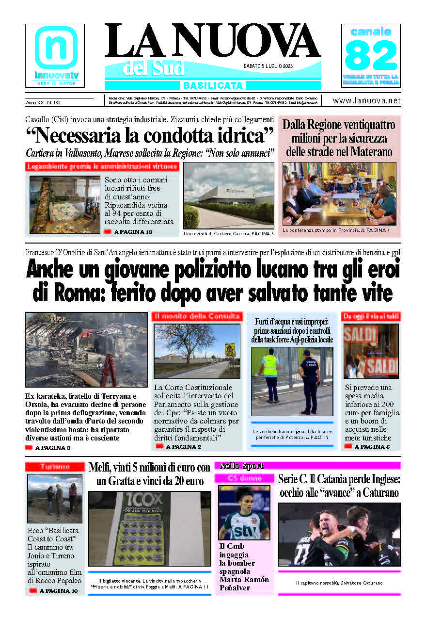 Sabato 5 luglio 2025