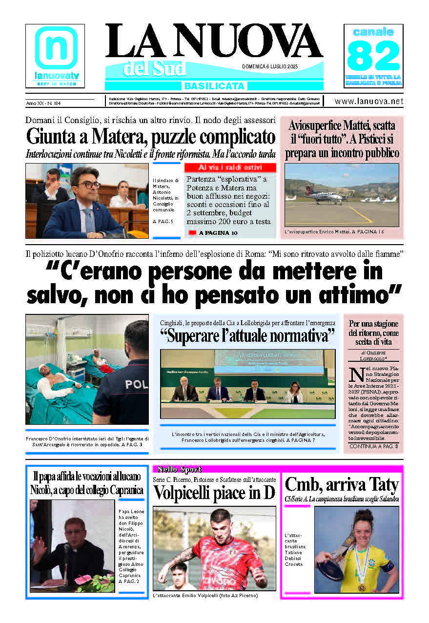 Domenica 6 luglio 2025