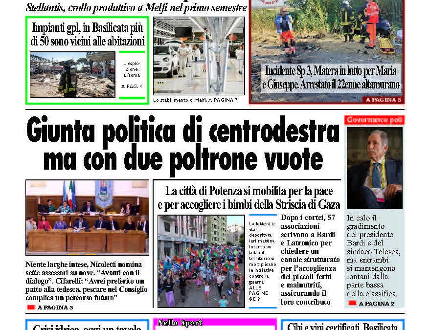 Martedì 8 luglio 2025