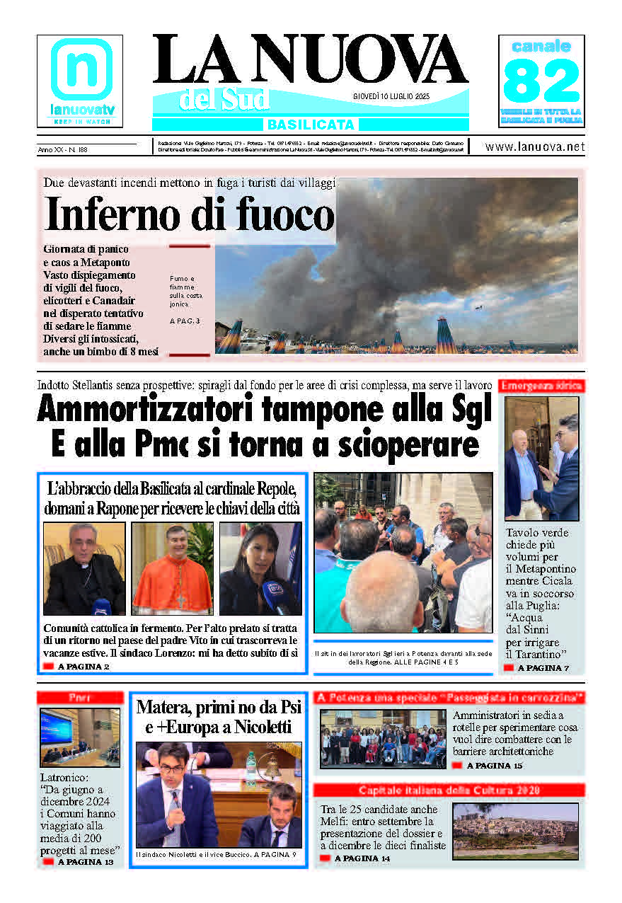 Giovedì 10 luglio 2025