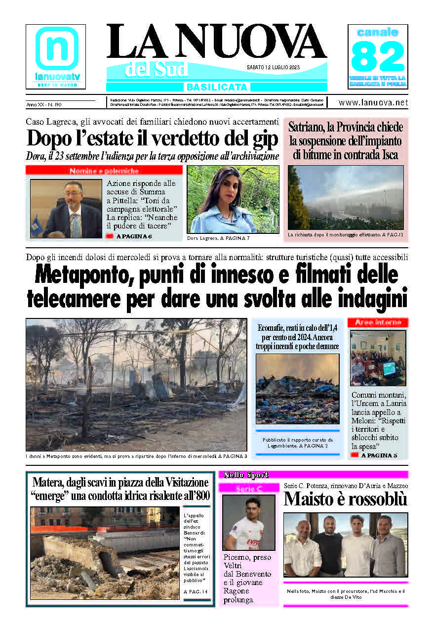 Sabato 12 luglio 2025