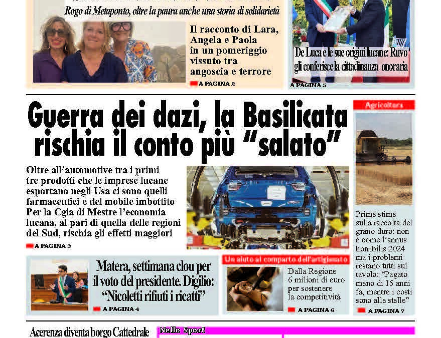 Lunedì 14 luglio 2025