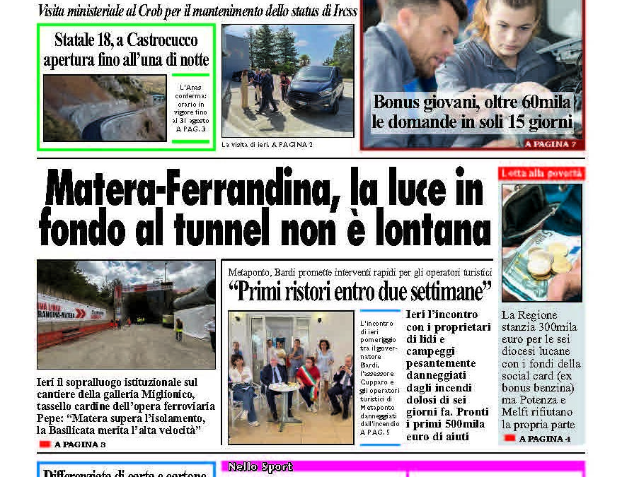 Martedì 15 luglio 2025