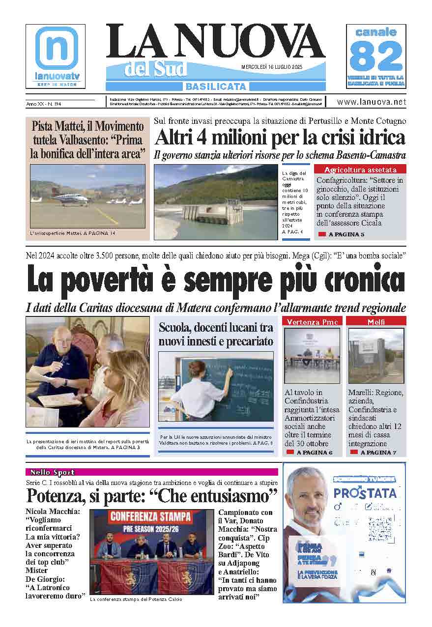 Mercoledì 16 luglio 2025
