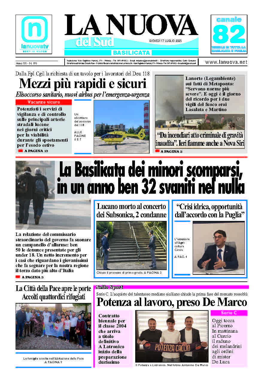 Giovedì 17 luglio 2025