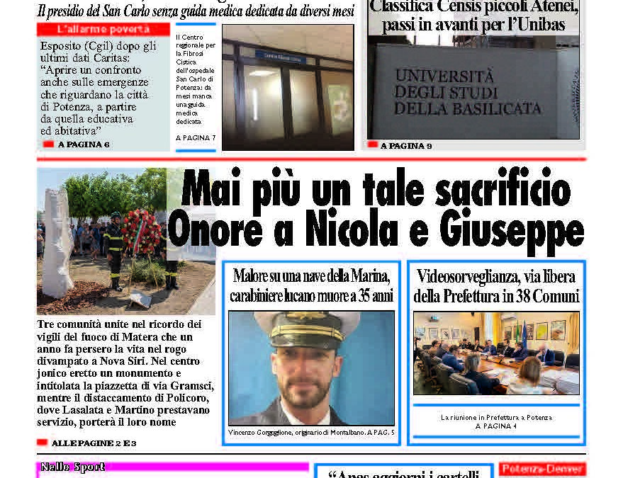 Venerdì 18 luglio 2025