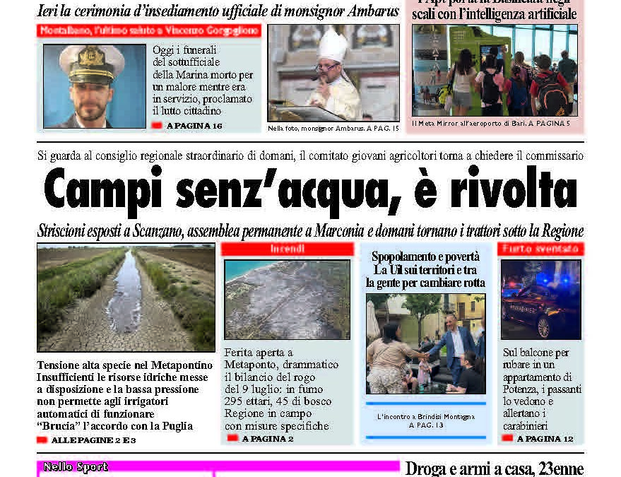 Domenica 20 luglio 2025