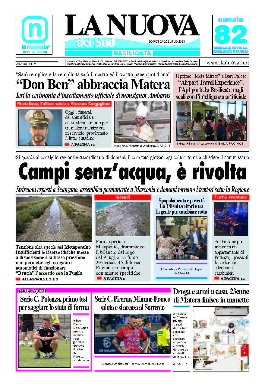 Domenica 20 luglio 2025