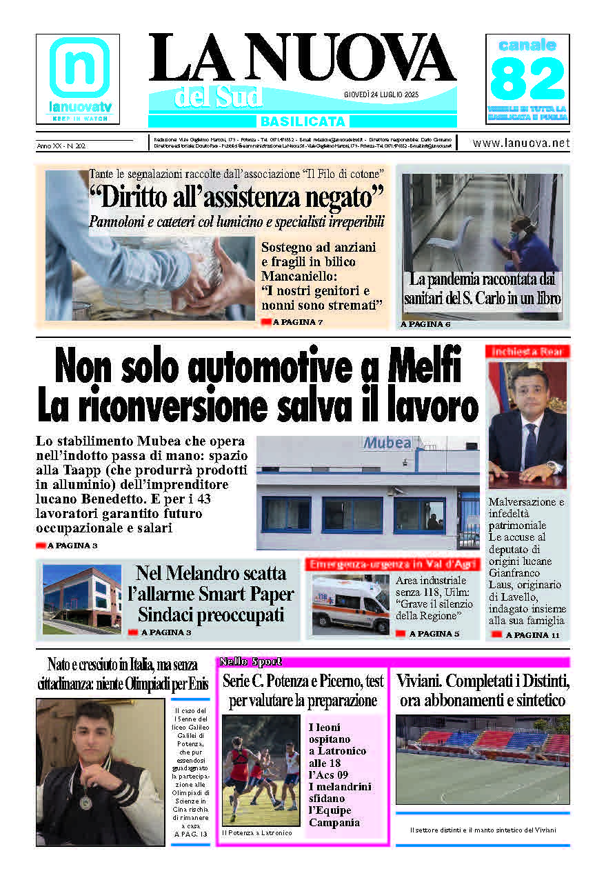 Giovedì 24 luglio 2025