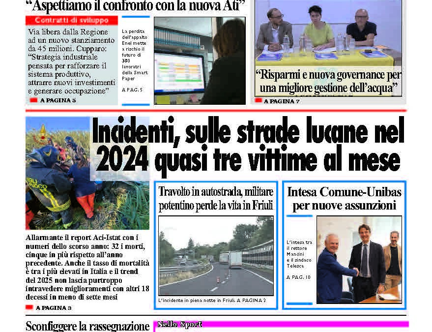 Venerdì 25 luglio 2025