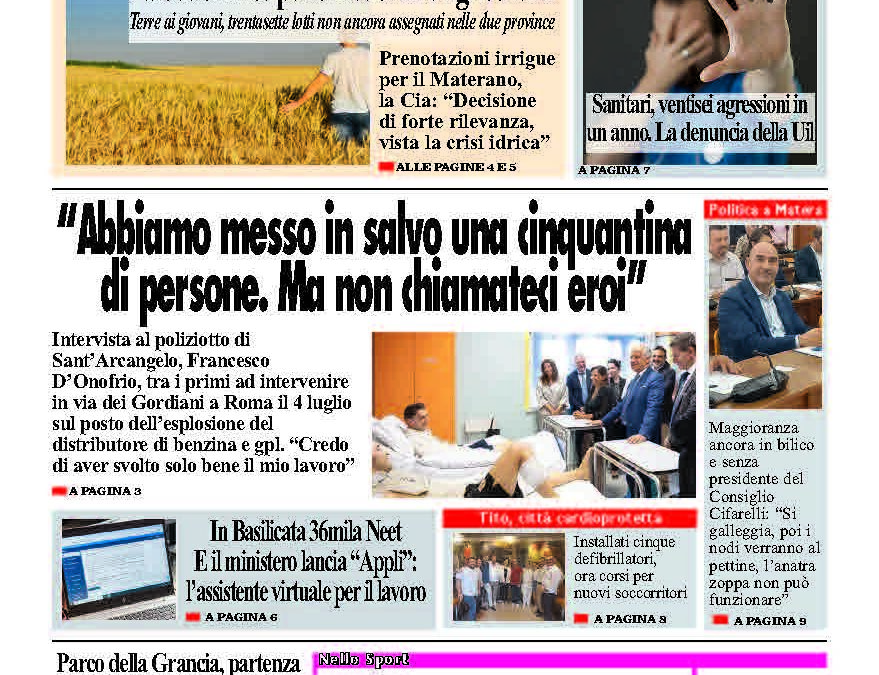 Lunedì 28 luglio 2025