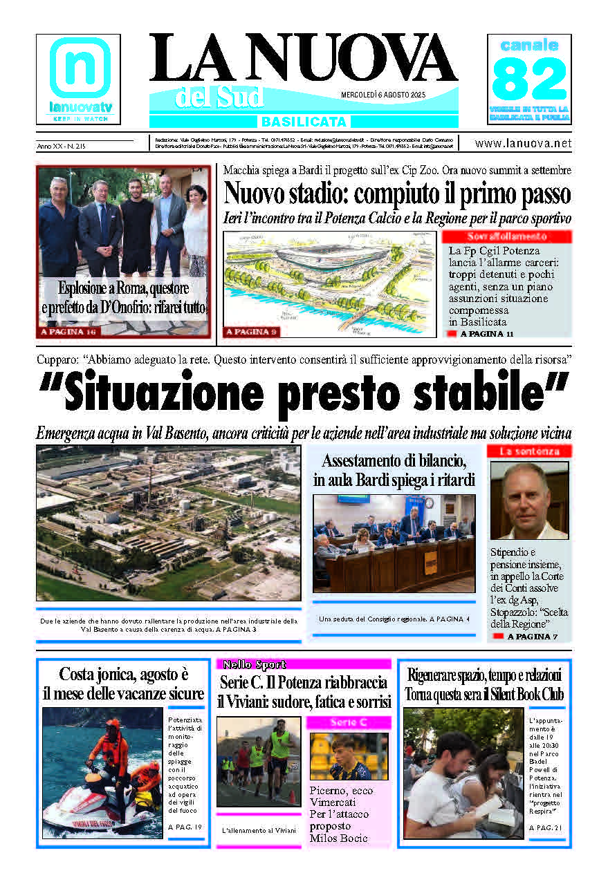 Mercoledì 6 agosto 2025
