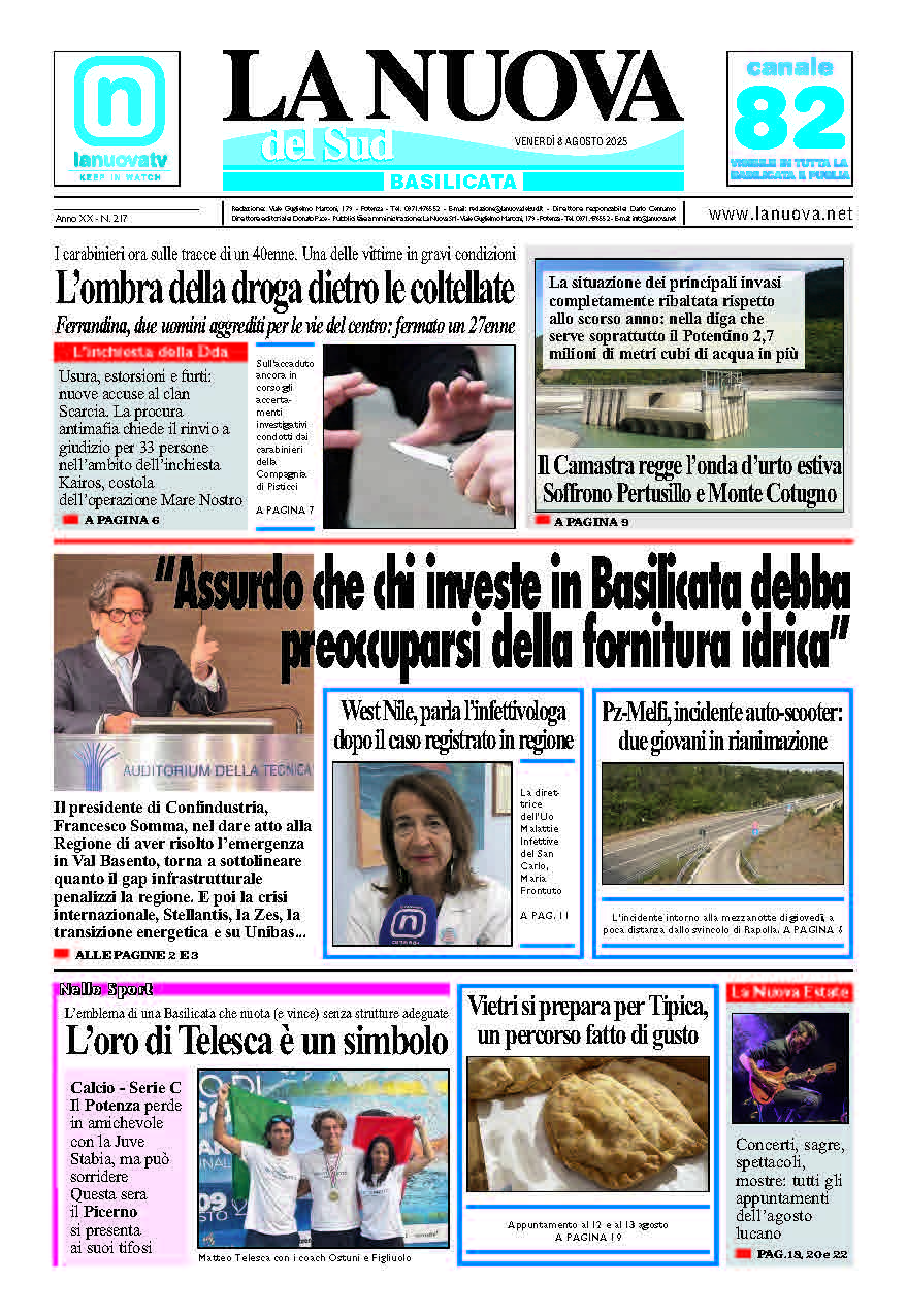 Venerdì 8 agosto 2025