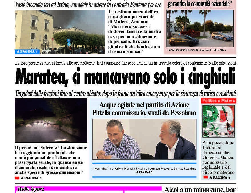 Sabato 9 agosto 2025