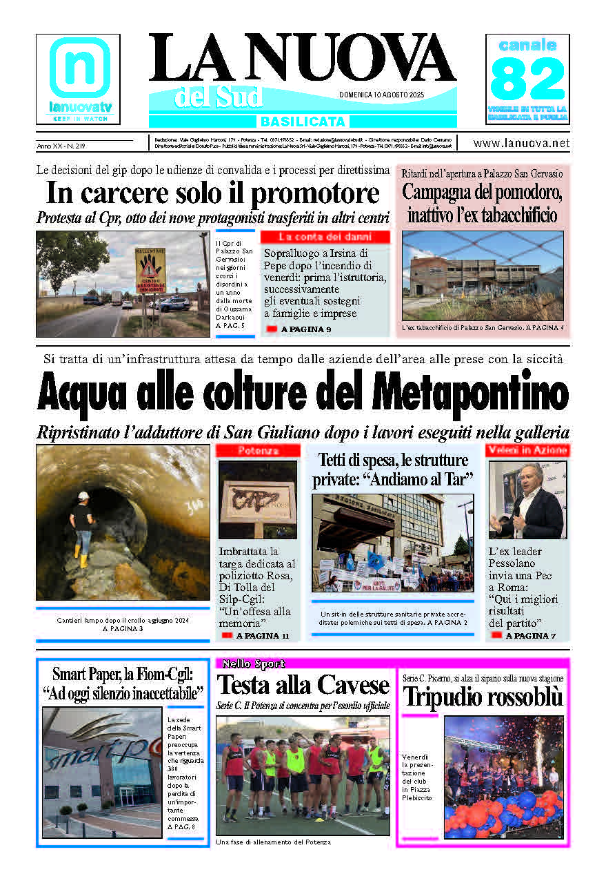 Domenica 10 agosto 2025