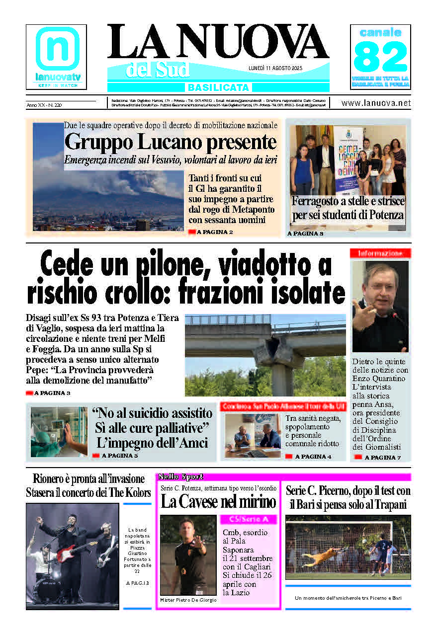 Lunedì 11 agosto 2025
