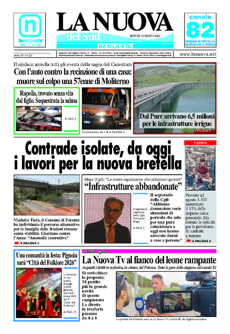 Martedì 12 agosto 2025
