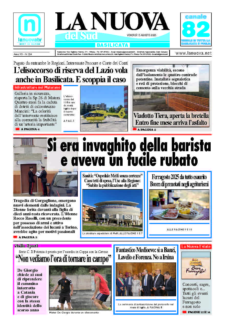 Venerdì 15 agosto 2025