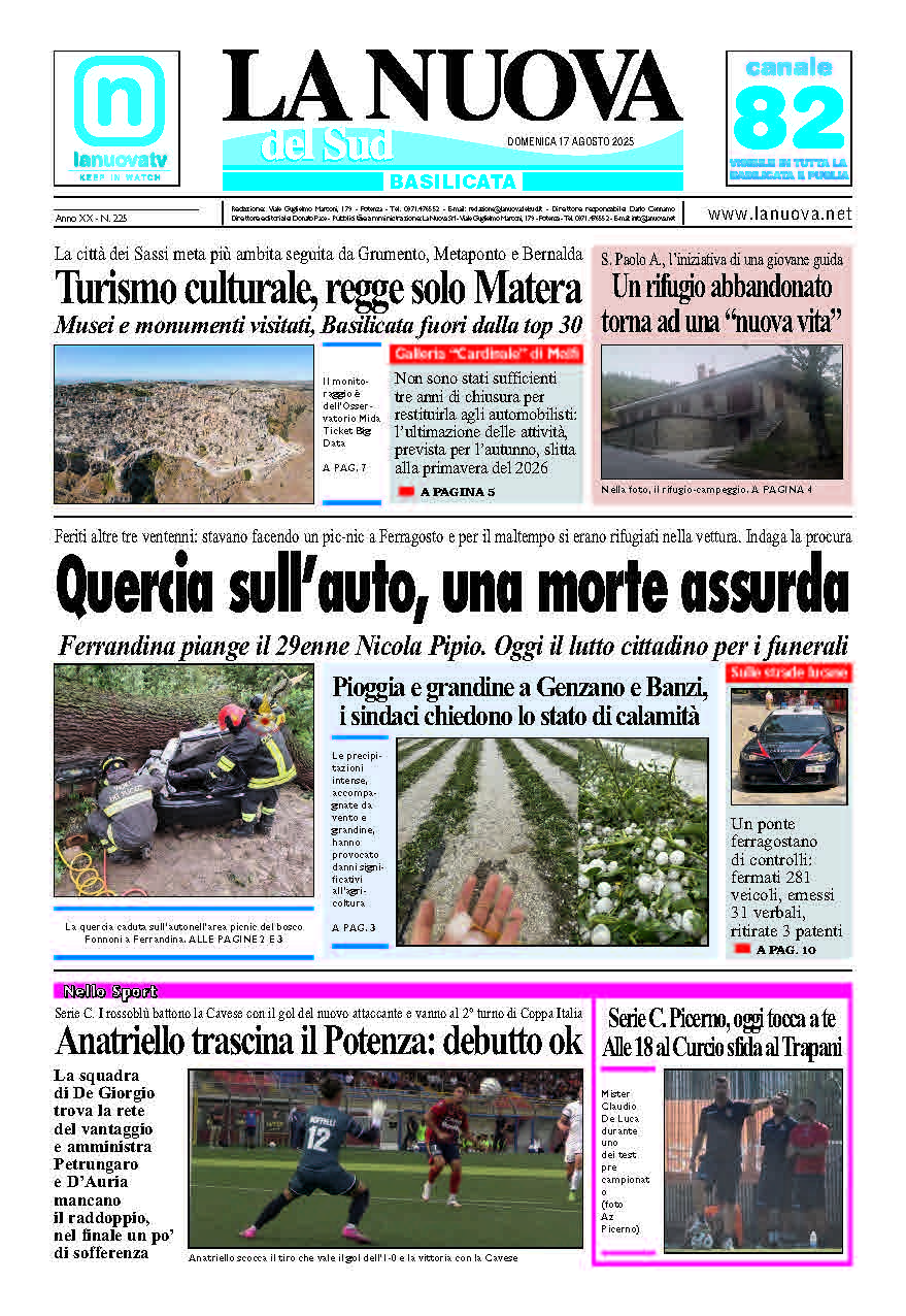 Domenica 17 agosto 2025