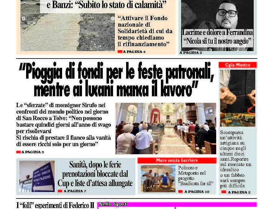 Lunedì 18 agosto 2025