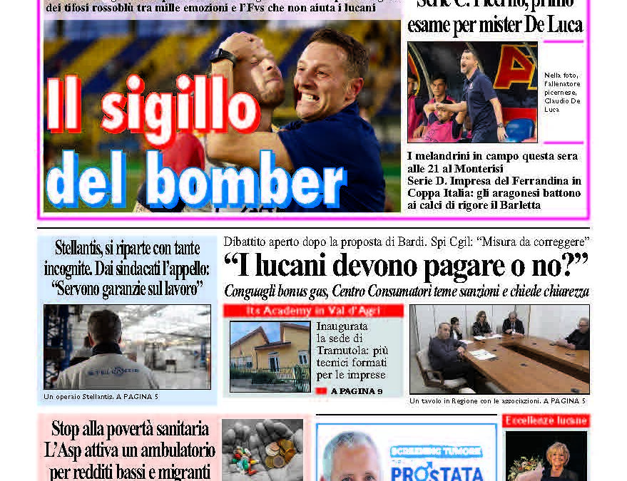Lunedì 25 agosto 2025
