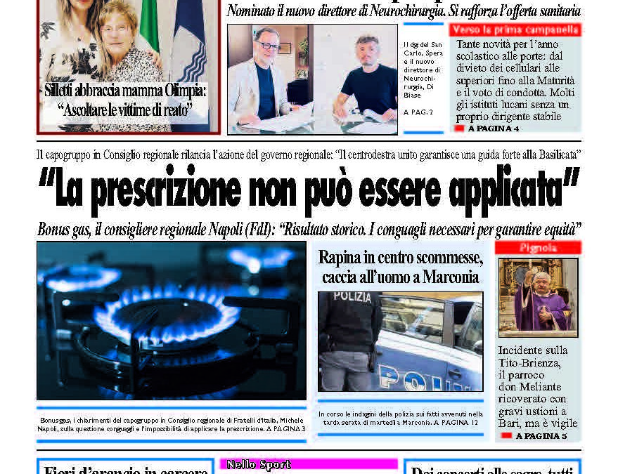 Giovedì 28 agosto 2025