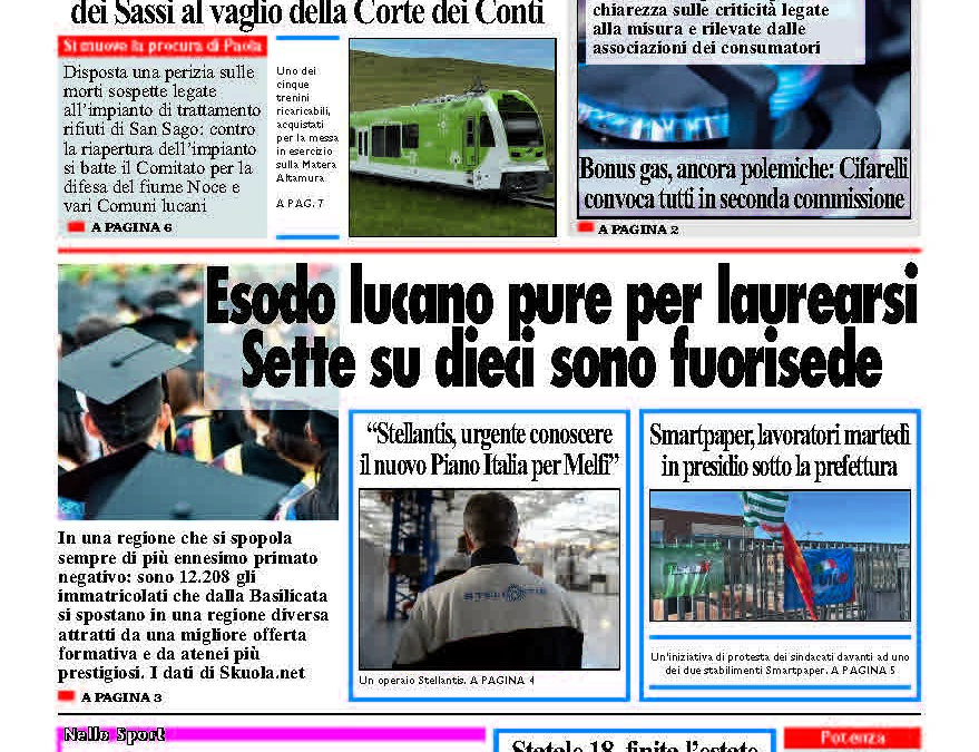 Venerdì 29 agosto 2025