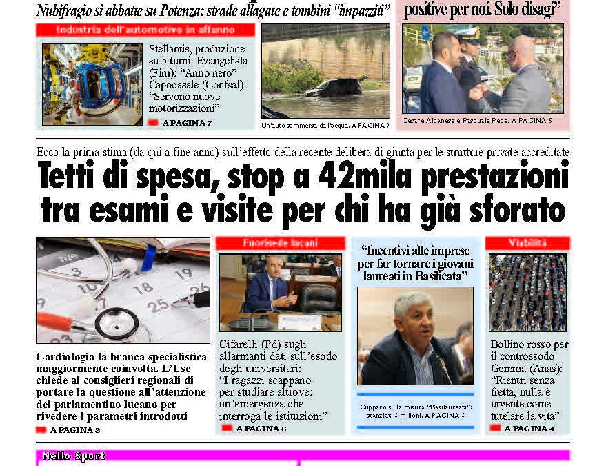 Sabato 30 agosto 2025
