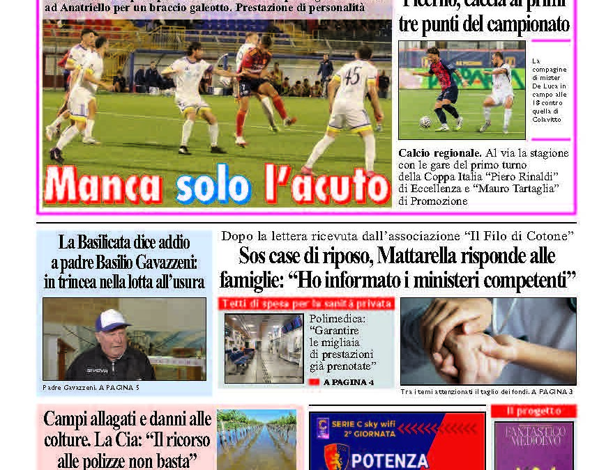 Domenica 31 agosto 2025